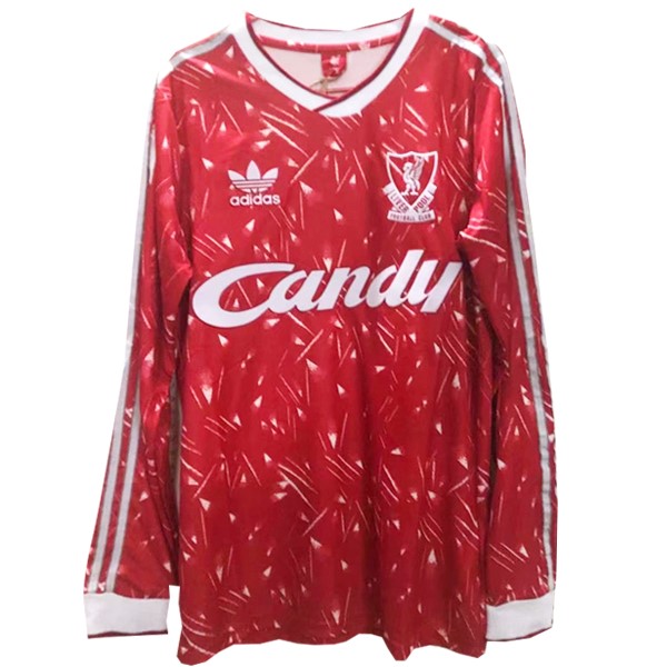 Camiseta Liverpool Primera equipo ML Retro 1989 1991 Rojo